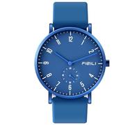 FIZILI Orologio da polso da uomo, ultra sottile, minimalista, impermeabile, alla moda, per uomo o donna, con cinturino in silicone, 1100 blu, Moda