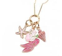 [FIZUNK] Collana con ciondolo a forma di cuore con ciondolo a forma di cuore, alla moda, gioiello per il collo per bambini per compleanno