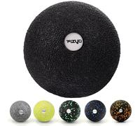 FIZYO Pallina Massaggiante 8 cm EPP - Per Trigger Point e Massaggio Miofasciale, Rilassamento Muscolare Ideale per Schiena, Collo e Piedi - e Perfetta per Fisioterapia, Pilates, Fitness (Nero)