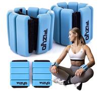 Fizyo Set di pesi regolabili per caviglie e polsi in silicone, 2 pezzi (0,45 kg) - perfetti per fitness, corsa, yoga, pilates, piscina, riabilitazione, per donne, uomini, bambini (blu)
