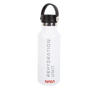 Fizz Creations Borraccia della NASA. Capacità 500 ml, metallo, doppia parete calda o fredda bottiglia. Mantiene la temeratura fino a 8 ore. Unità di reidratazione ispirata allo spazio della NASA.