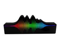 Fizz Creations - Luce LED multicolore Sound Wave Reagisce al suono. Include 13 colori regolabili, 5 velocità regolabili e telecomando. Alimentazione USB con cavo incluso. Luci per feste per la stanza.