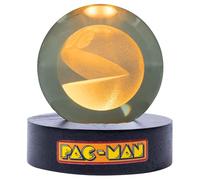 Fizz Creations PAC-Man - Lampada a sfera di cristallo, stile retrò, da scrivania, alimentata tramite USB, idea regalo classica per videogiochi, illuminazione d'atmosfera, luce notturna per bambini,