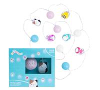 Fizz Creations Squishmallows, stringa di luci con licenza ufficiale, alimentazione USB, luci LED vivaci, pendenti illuminati