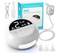 Fizzyo Aspiratore Nasale Neonato, Aspiratore Nasale Elettrico per Bambini con 9 Livelli di Aspirazione e 3 Beccucci in Silicone, Aspira Muco Neonato con Funzione Musica e Luci per Piccoli e Neonati