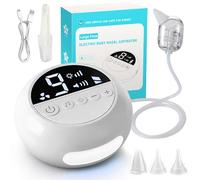 Fizzyo Aspiratore Nasale Neonato, Aspiratore Nasale Elettrico per Bambini con 9 Livelli di Aspirazione e 3 Beccucci in Silicone, Aspira Muco Neonato con Funzione Musica e Luci per Piccoli e Neonati