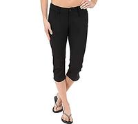 Fjällräven Abisko Capri Trousers W, Pantaloni Sportivi Donna, Nero, XXS/34