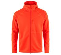 FJALLRAVEN Abisko Grid Fleece Hoodie M - Uomo - Rosso - Taglia M- modello 2025