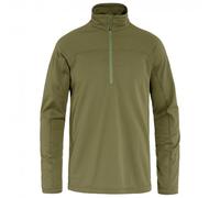 Fjällräven - Abisko Lite Fleece Half Zip - Pullover in pile XL olivia