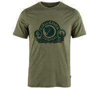 Maglietta funzionale da uomo Fjällräven Abisko Wool Classic SS M Taglia: L / Colore: verde chiaro/verde scuro