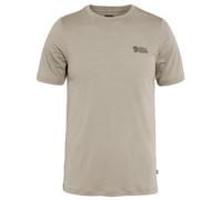 Fjällräven - Abisko Wool Logo S/S - Maglia merino M light fossil