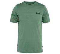 T-shirt Fjällräven Abisko Wool Logo manica corta verde chiaro - XL