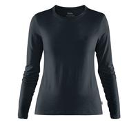 Fjällräven Abisko Wool LS W - maglia a manica lunga - donna M Dark Blue woman Lana Merino