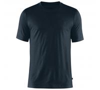 Fjällräven Abisko Wool Ss M, Maglietta a Manicha Corta Uomo, Blu (Dark Navy), XL
