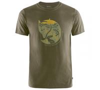 Fjällräven T-shirt Arctic Fox da uomo manica corta verde oliva S