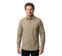 Fjall Raven - Camicia in G-1000® Air Stretch - Abisko Trail Shirt LS M Fossil per Uomo in Cotone - Taglia S - Beige