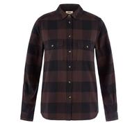 Fjall Raven - Camicia spessa in cotone - Övik Heavy Flannel Shirt W Black Oak Black per Donne in Cotone - Taglia M - Marrone