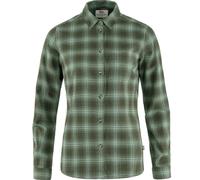 Fjällräven Camicia Övik in flanella W, 662-614 Deep Forest-Patina Green, XS