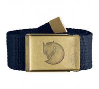 Fjällräven - Canvas Brass Belt 4 cm - Cinture 120 x 4 cm beige/blu