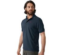 Fjällräven Crowley Pique Polo Da Uomo Funzionale Blu Scuro
