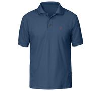 Fjällräven Polo Crowley Piqué manica corta poliestere riciclato Uomo Blu S