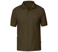 Fjällräven Crowley Pique, Polo, Uomo, Verde (Dark Olive), L