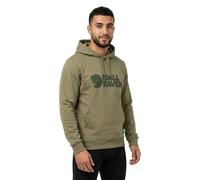 Fjallraven 84144-622 Logo Hoodie M Maglia Lunga Uomo Light Olive Taglia XL