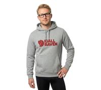 Fjällräven - Felpa con Cappuccio Logo Grigio Melange Manica Lunga - - Sweatshirts & Hoodies - Uomo - Grigio - M