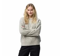 Fjällräven - Women's Övik Cable Knit - Pullover di lana M beige/grigio