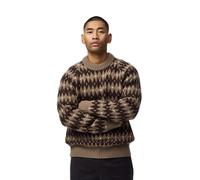 Fjällräven - Övik Jacquard Knit - Pullover di lana S marrone