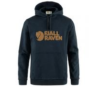 Fjallraven 84144-555 Logo Hoodie M Maglia Lunga Uomo Dark Navy Taglia L