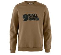 Fjall Raven - Felpa da uomo in cotone biologico - Fjällräven Logo Sweater M Wood Brown per Uomo in Cotone - Taglia XS - Marrone