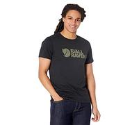Fjällräven Fjällräven Logo T-shirt M, Maglietta a Manicha Corta Uomo, Nero, XXL