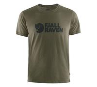 Fjällräven Fjällräven Logo T-shirt M, Maglietta a Manicha Corta Uomo, Verde (Verde Oliva Scuro), XL