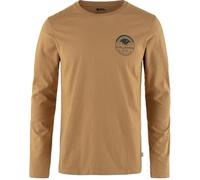 Fjällräven - Forever Nature Badge L/S T-Shirt - Maglia a manica lunga S arancione