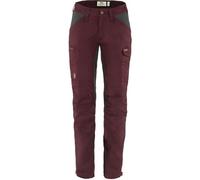 Fjällräven Kaipak Trousers Curved W, Pantaloni Sportivi Donna, Multicolore (Dark Garnet/Dark Grey), 34