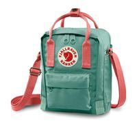 Fjällräven Kånken Sling Borsa a Tracolla 2,5 L, Frost Green-Peach Pink | Tracolla regolabile, tre scomparti con zip, logo riflettente, Vinylon F idrorepellente