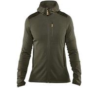 Fjällräven Keb Fleece Hoodie M, Felpa con Cappuccio da Trekking, Uomo, Verde (Laurel Green/Deep Forest), S