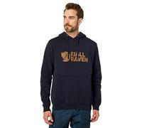 Fjällräven Felpa da uomo Logo Hoodie Maglia lunga Blu Taglia M