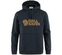Fjällräven Logo Hoodie Pullover Uomo Felpa Con Cappuccio Sweatshirt Navy