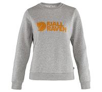Fjall Raven - Felpa donna in cotone biologico - Fjällräven Logo Sweater W Grey Melange per Donne in Cotone - Taglia M - Grigio
