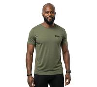 Fjällräven - Abisko Wool Logo S/S - Maglia merino S verde