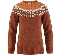 Fjallraven 89941-215-242 Övik Knit Sweater W/Övik Knit Sweater W Maglia Lunga Donna Autumn Leaf-Desert Brown Taglia L