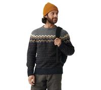Maglia Fjällräven Övik Knit manica lunga grigio blu marrone - XXL