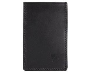 Fjällräven Övik Custodia per carta di credito Pelle 10 cm nero