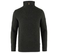 Fjallraven 86672-633 Övik Half Zip Knit M Maglia Lunga Uomo Dark Olive Taglia XXXL