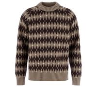 Fjällräven - Övik Jacquard Knit - Pullover di lana L marrone