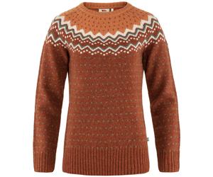 Fjällräven Övik Knit Maglione Donna Pullover in Lana Marrone