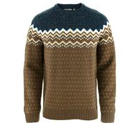 Fjall Raven - Maglione di lana da uomo - Övik Knit Sweater M Dark Oak Navy per Uomo - Taglia S - Marrone