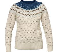 Maglia Fjällräven Övik Knit manica lunga bianco blu marrone - M